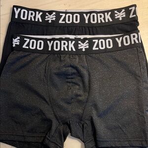 Zoo York Black Boxer Briefs with Elastic Waistband